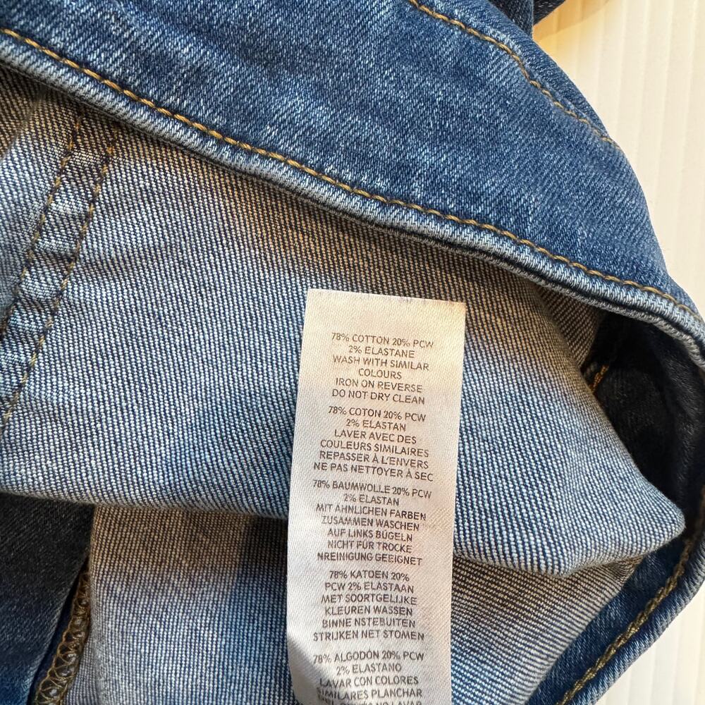 Nasty Gal Star Print Flare Jeans Women’s US 12 USA Y2K Americana Western 29x32 - Picture 10 of 16